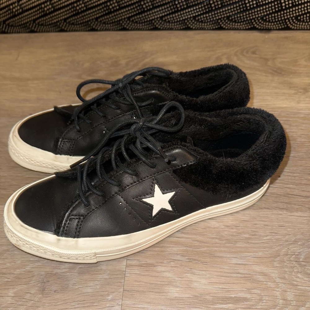 Women’s Converse One Star Black and White Low-Top Sneakers